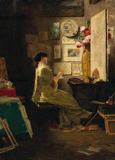The Painter At Tea Break
