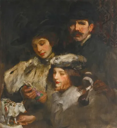 The Painter His Wife And Daughter