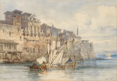 The Palace Of Boukoleon On The Shore Of The Sea Of Marmara