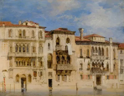 The Palazzi Manolesso Ferro Contarini Fasan And Venier Contarini On The Grand Canal Venice