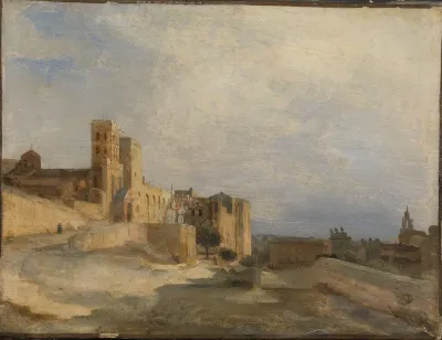 The Papal Castle In Avignon