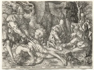 The Parable Of The Good Samaritan The Robbers Attacking The Travelers