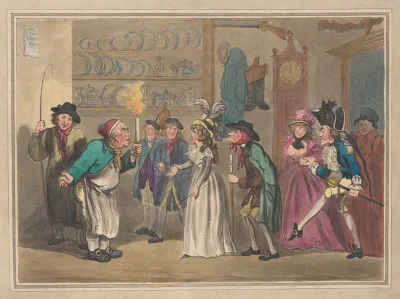 The Passengers From The Waggon Arriving At The Inn