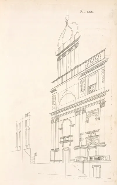 The Perspective Of The Elevation Of The Sixty Eighth Figure And The Fourth Preparation To The Seventy First Figure