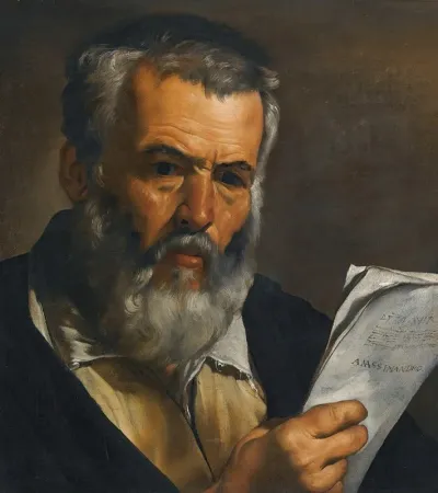 The Philosopher Anaximander Holding Some Of His Writings