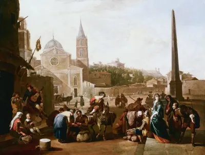 The Piazza Del Popolo Rome