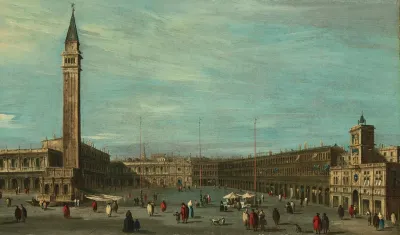 The Piazza San Marco Venice Looking West