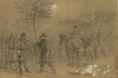 The Picket Guard Who Goes There Friends Dismount One Friend Advance And Give The Countersign
