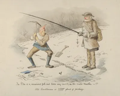 The Pike Is A Voracious Fish And Bites Readily In The Winter Months Old Gentleman Is Very Fond Of Fishing