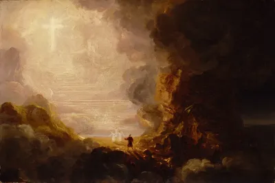 The Pilgrim Of The Cross At The End Of His Journey Study For Series The Cross And The World