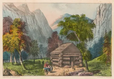 The Pioneer Cabin Of The Yo Semite Valley