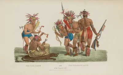The Pipe Dance And The Tomahawk Dance Of The Chippeway Tribe