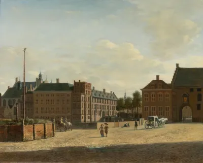 The Plaats With The Binnenhof And The Gevangenpoort The Hague