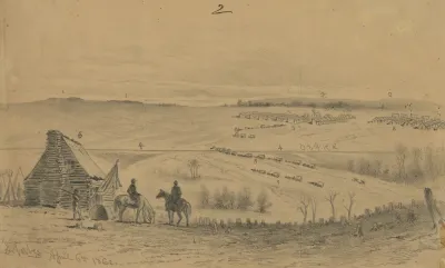 The Plains Of Manassas Looking Towards The Bull Run Mountains From Gen T F Meaghers Headquarters