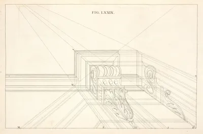 The Plan And Elevation Of A Corbel In Perspective