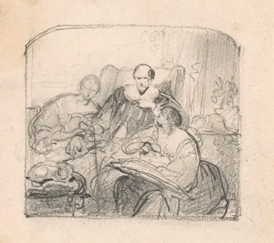 The Poet John Milton Dictates Paradise Lost To His Daughters 2