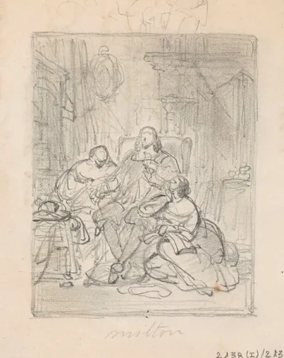 The Poet John Milton Dictates Paradise Lost To His Daughters 4