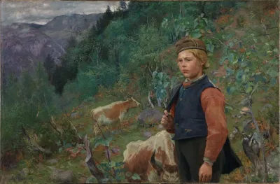 The Poet Vinje As A Shepherd Boy