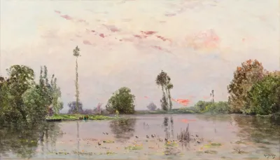 The Pond At Dusk