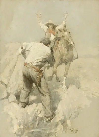 The Pony Express Rider And Road Agent