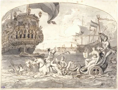 The Port Of Amsterdam Allegorical Subject