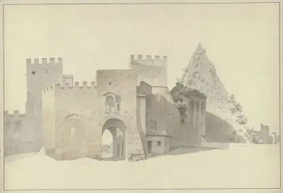 The Porta San Paolo And The Pyramid Of Cestius In Rome