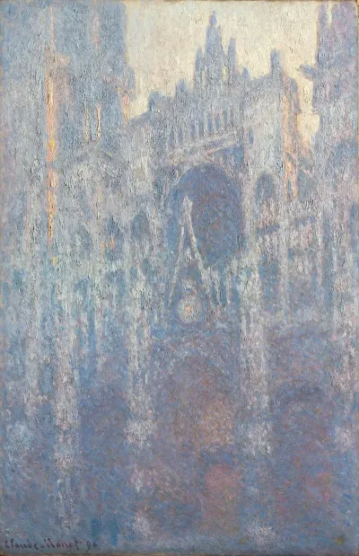 The Portal Of Rouen Cathedral In Morning Light