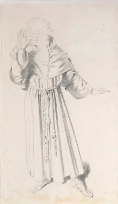 The Priest Study For The Holy Well