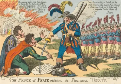 The Prince Of Peace Signing The Portugal Treaty