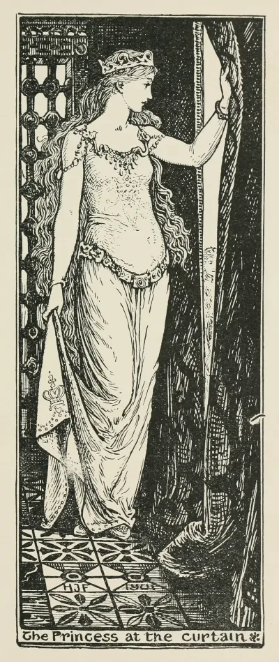 The Princess At The Curtain