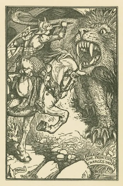 The Princess Charges The Lion