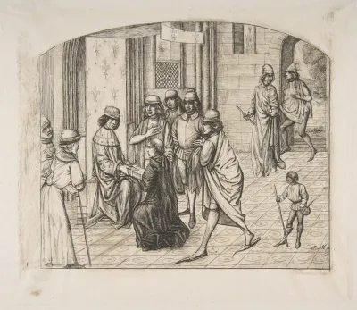 The Printer Valere Maxime Being Presented To King Louis Xi