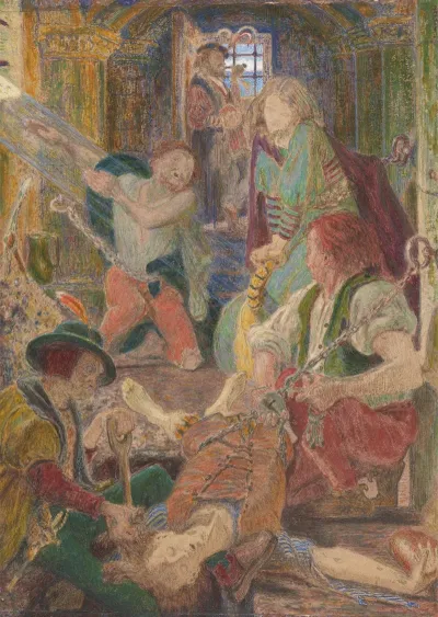 The Prisoner Of Chillon Entreating His Jailors To Bury His Brother Where The Sun Might Fall Upon His Grave