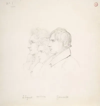 The Prix De Rome Winners Of 1817 Leon Cogniet Achille Michallon And Antoine Garnaud