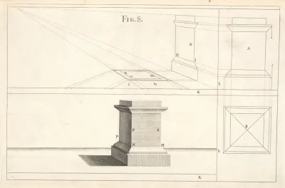 The Projection Of A Pedestal In Perspective