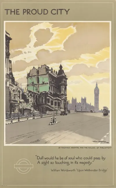 The Proud City St Thomass Hospital And The Houses Of Parliament