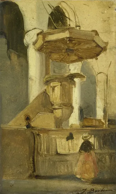 The Pulpit Of The Church In Hoorn