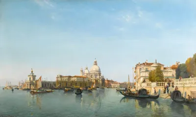 The Punta Della Dogana And Grand Canal Venice