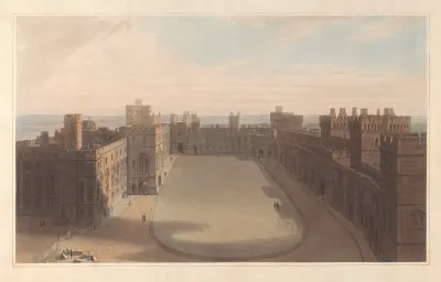 The Quadrangle Windsor Castle View From The Round Tower Windsor Castle