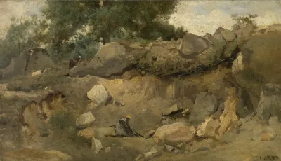 The Quarry Of Chaise Marie At Fontainebleau