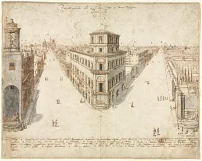 The Quattro Fontane Looking Toward Santa Maria Maggiore