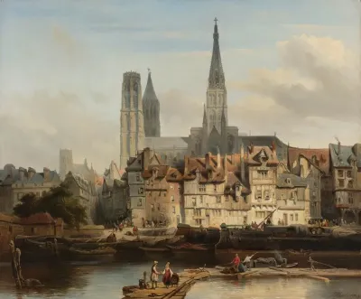 The Quay De Paris In Rouen