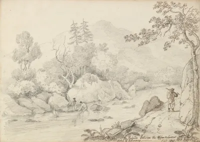 The Rapids Between The Upper And Lower Lakes Of Killarney September 1841