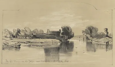 The Red House On The Lake Near Norwich Oct 7th 1841