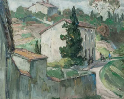 The Red Roofs Study From The South Of France