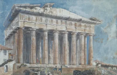 The Removal Of The Sculptures From The Pediments Of The Parthenon By Elgin