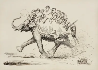 The Republican Party Elephant Marches To The Republican Convention