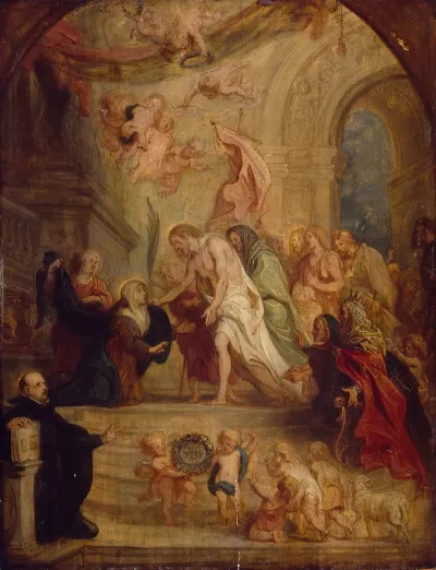 The Resurrected Christ Appearing To His Mother