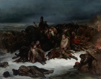The Retreat Of Napoleons Army From Russia In 1812