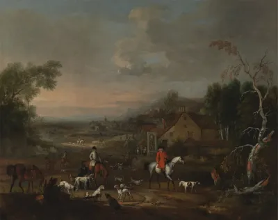 The Reverend Jemmet Browne At A Meet Of Foxhounds